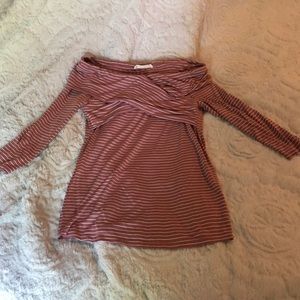 Off The Shoulder 3/4 Shirt